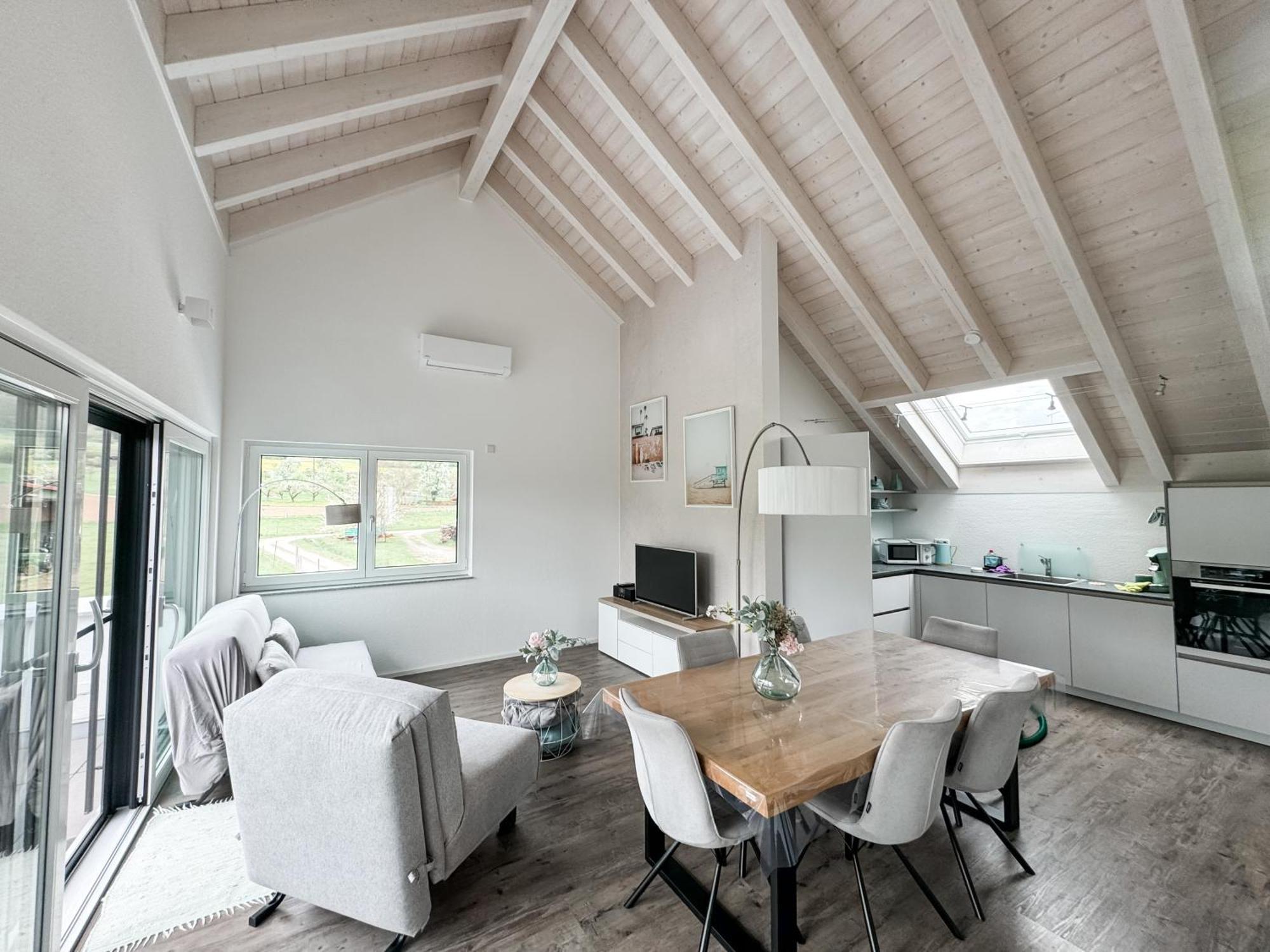 Wunderschoene Helle Wohnung Mit Grosser Dachterrasse Готтмадинген Экстерьер фото